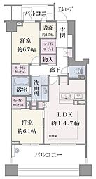 間取図画像 2SLDK