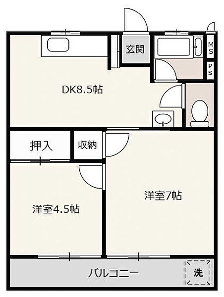 間取りを拡大表示