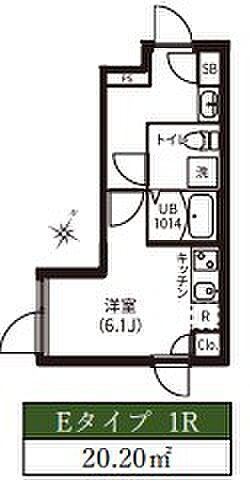 レピュア神楽坂駅前レジデンス 204｜東京都新宿区細工町(賃貸マンション1R・2階・20.20㎡)の写真 その2