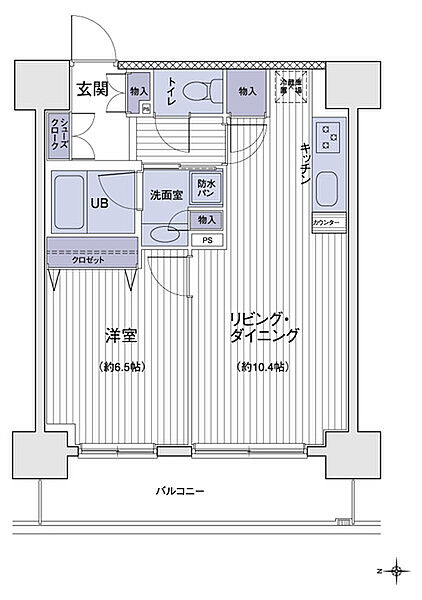 エスティメゾン大島 1104｜東京都江東区大島５丁目(賃貸マンション1LDK・11階・44.40㎡)の写真 その2