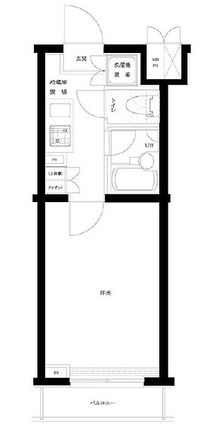 ルーブル早稲田六番館 203｜東京都新宿区戸山１丁目(賃貸マンション1K・2階・20.25㎡)の写真 その2