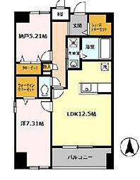 エフ・ディー　ヴィレ（F・D VILLE） 5階1SLDKの間取り