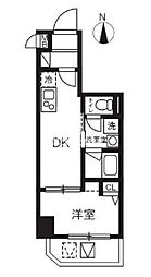 ハーモニーレジデンスグローバルキャピタル 10階1DKの間取り