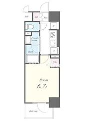 カサ・フェリーチェ 3階1Kの間取り