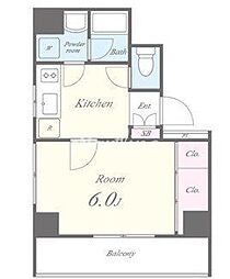 ＷＡＶＥ千束（ウェーブ千束） 5階1Kの間取り