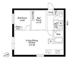 間取図画像 2LDK