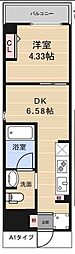 アーバンパーク東日暮里 1DKの間取図画像