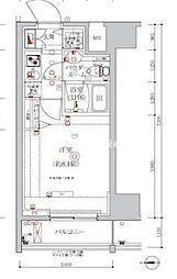 ARTESSIMOCRUCE 1Kの間取図画像