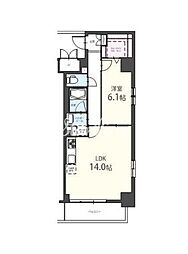 アンファンテーヌ 1LDKの間取図画像