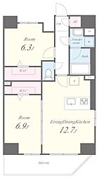 SKYGARDEN 2LDKの間取図画像