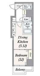 GRANPASEO浅草 1DKの間取図画像