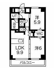 エルフォルテ東日暮里 2LDKの間取図画像