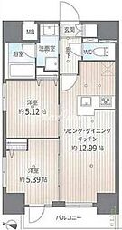 ルガルスクエア南千住 2LDKの間取図画像