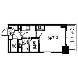 テラス南千住 1Kの間取図画像