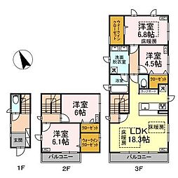 ミラ・アルーア 4LDKの間取図画像