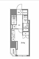 ブイスタイル入谷(V-style入谷) 1Kの間取図画像