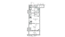 ワンルーフレジデンス西日暮里 1DKの間取図画像