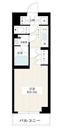 ハイズレーヴ 1Kの間取図画像