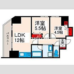 グランパセオ西日暮里(GRANPASEO西日暮里) 2LDKの間取図画像