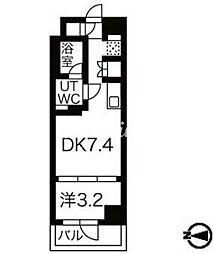 エルフォルテ東日暮里 1DKの間取図画像