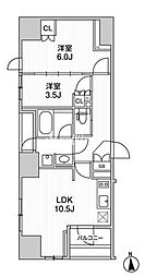 レジデンシャル町屋 2LDKの間取図画像