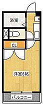 リバーサイドQ1 105 ｜ 静岡県焼津市西小川6丁目（賃貸アパート1K・1階・20.28㎡） その2