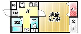 マナティー  ｜ 大阪府東大阪市小若江1丁目（賃貸アパート1K・1階・25.70㎡） その2