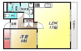 シャトレ高安  ｜ 大阪府八尾市高安町北3丁目（賃貸マンション1LDK・4階・57.10㎡） その2