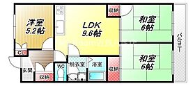 大阪府八尾市上之島町北2丁目（賃貸マンション3LDK・2階・61.32㎡） その2