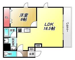 シビック本町  ｜ 大阪府八尾市本町1丁目6-19（賃貸マンション1LDK・3階・48.60㎡） その2