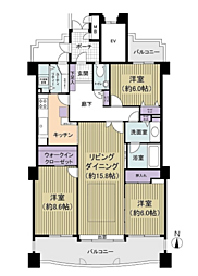 間取図画像 3LDK
