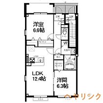 愛知県尾張旭市北本地ケ原町2丁目159-1（賃貸アパート2LDK・1階・55.54㎡） その2