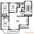 平和が丘住宅4棟3階6.0万円