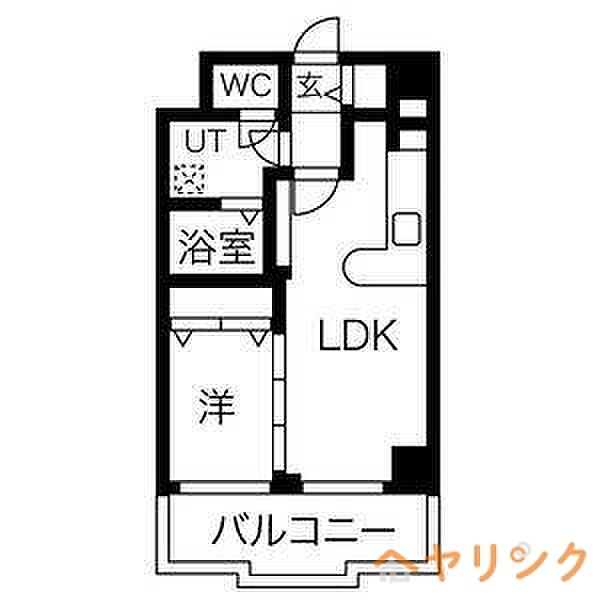 パラシオン千代田 ｜愛知県名古屋市守山区小六町(賃貸マンション1LDK・4階・35.00㎡)の写真 その2