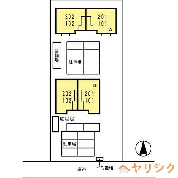 フォンターナ Ａ棟 ｜愛知県尾張旭市旭ケ丘町旭ケ丘(賃貸アパート1LDK・1階・53.11㎡)の写真 その14