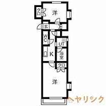 CREST GAREN M  ｜ 愛知県日進市浅田町上ノ山38-29（賃貸マンション2K・5階・45.10㎡） その2