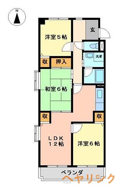 アネックス東名 ｜愛知県名古屋市名東区一社4丁目(賃貸マンション3LDK・1階・65.00㎡)の写真 その2