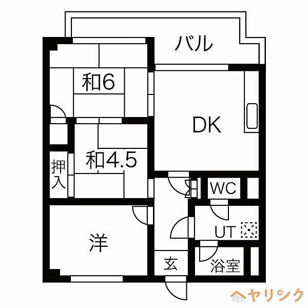 ライオンビル ｜愛知県名古屋市名東区八前1丁目(賃貸マンション3DK・7階・54.32㎡)の写真 その2