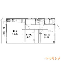 安藤マンション  ｜ 愛知県名古屋市守山区永森町（賃貸マンション2LDK・3階・45.00㎡） その2