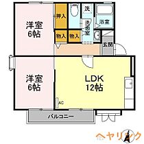 グランドゥール B棟  ｜ 愛知県名古屋市守山区瀬古3丁目113（賃貸アパート2LDK・2階・55.40㎡） その2