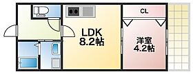 大阪府大阪市東淀川区小松4丁目（賃貸アパート1LDK・1階・30.65㎡） その2