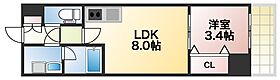 大阪府大阪市東住吉区山坂2丁目（賃貸マンション1LDK・8階・28.05㎡） その2