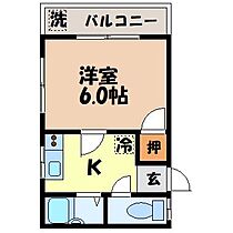 サザン高尾 201 ｜ 長崎県長崎市高尾町43-21（賃貸アパート1K・2階・24.30㎡） その2