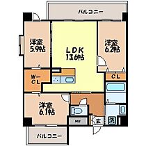 メルヴェーユ・F 301 ｜ 長崎県長崎市昭和１丁目4-1（賃貸マンション3LDK・4階・70.96㎡） その2