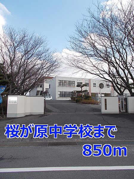 画像17:桜が原中学校まで850m