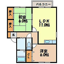 セジュールアサイ 202 ｜ 長崎県大村市溝陸町313-1（賃貸アパート2LDK・2階・55.44㎡） その2