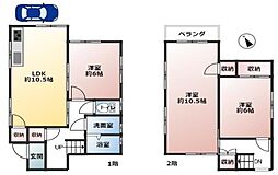 フルリフォ済み・JR朝霧駅徒歩１６分・朝霧東町　築４４年 3LDKの間取り