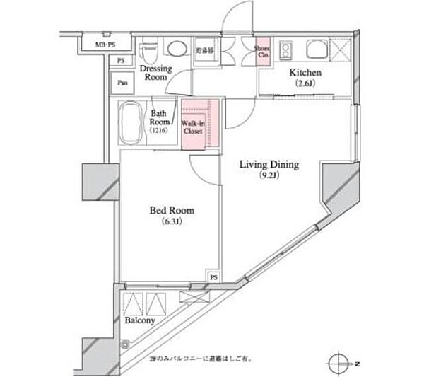 パークキューブ八丁堀 ｜東京都中央区八丁堀4丁目(賃貸マンション1LDK・11階・41.67㎡)の写真 その2