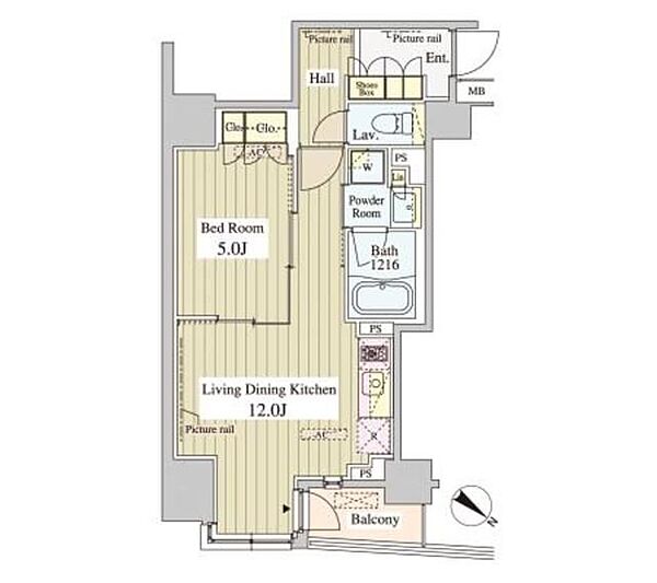 セレサ日本橋堀留町 ｜東京都中央区日本橋堀留町1丁目(賃貸マンション1LDK・6階・41.78㎡)の写真 その2