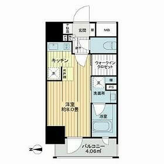 ライオンズ浅草橋ミレス ｜東京都台東区鳥越1丁目(賃貸マンション1R・6階・25.30㎡)の写真 その2